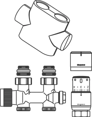 Oventrop Anschluss-Set Multiblock T und Uni SH 1184283