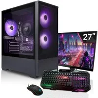 SYSTEMTREFF Basic Gaming-PC-Komplettsystem (27", AMD 5600GT 5600GT, RX Vega 7, 16 GB RAM, 512 GB SSD)