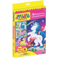 Sticky Mosaics Kreativset Sticky Mosaics, Glitzer Einhorn