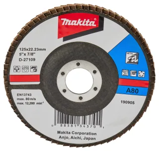 Makita Fächerschleifscheibe 125mm A80 - D-27109
