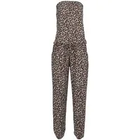 malito more than fashion Jumpsuit malito Damen Einteiler in Uni Farben, Overall mit Stoffgürtel, Jumps Einteiler mit Taillentunnelzug Einheitsgröße