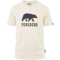 FORSBERG T-Shirt mit schwarzem Anaglyph-Logo