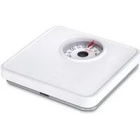 Soehnle Personenwaage Tempo White, 1-tlg., große Vollsichtskala, bis 130kg, rutschfest, hochwertiger Stahl