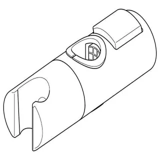 KWC Aquarotter Brausehalter, Kunststoff, verchromt, 2030051577, 2030051577 2030051577