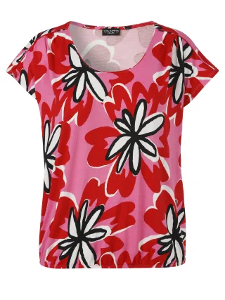 VIA APPIA DUE - T-Shirt Rundhals 1/2 Arm Druck pink multicolor - Gr. - 44