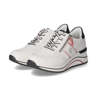 Remonte Low Sneaker - Gr. 40 - Weiß - Leder und Synthetik
