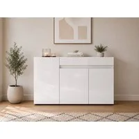 Home affaire Sideboard MISTER, Kommode, Lowboard, Schrank, Breite 135 cm, Made in Italy, Korpus und Fronten komplett Hochglanz lackiert B/H 135x80cm