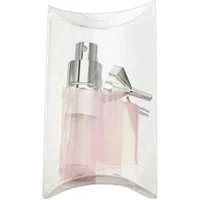 Fantasia Beauty Parfümzerstäuber Taschenzerstäuber transparent rosa für 8 ml + Trichter chromfarben (1 St), super zum Verschenken