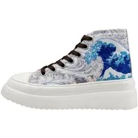 DOGO Fiora High-Top Sneaker Japanese Waves Damen Sneaker Sneaker Handgefertigt