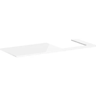 hansgrohe Xelu Q Konsole 54098050 1360 x 550 mm, Ausschnitt rechts, 540 x 480 mm, weiß hochglanz