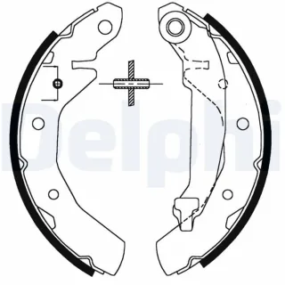 Delphi Bremsbacken hinten Chevrolet Corsa Matiz Spark Daewoo Matiz