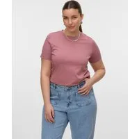 Vero Moda Kurzarmshirt VMPAULINA SS T-SHIRT GA JRS NOOS Baumwolle, regular fit