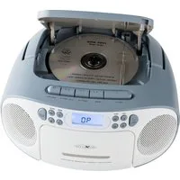 Reflexion RCR2260 Boombox (UKW PLL Stereo Radio, 20 W, Tragbare Boombox CD/Radio/Kassette, LCD Display, AUX, Kopfhöreranschl)