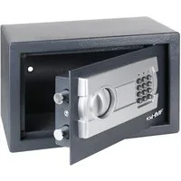 HMF Möbeltresor Safe Tresor für Zuhause Hotel oder Büro Möbeltresor mit Zahlenschloss, für DIN A5 Dokumente, 31 x 20 x 20 cm, Anthrazit