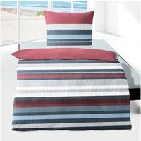 TRAUMSCHLAF Bettwäsche Striped, Seersucker, 2 teilig, bügelfreie Seersucker Qualität