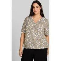 TOM TAILOR PLUS Kurzarmbluse Blusen & Shirts Plus Size - Bluse aus Viskose