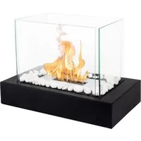 Olvy Tischfeuer Fiérza Tischkamin - Tischfeuer Komplettset - 35CM - inkl. Dekosteine