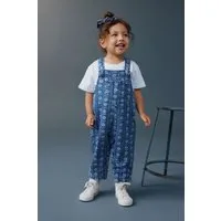 Next Latzhose Latzhose mit floralem Muster (1-tlg)