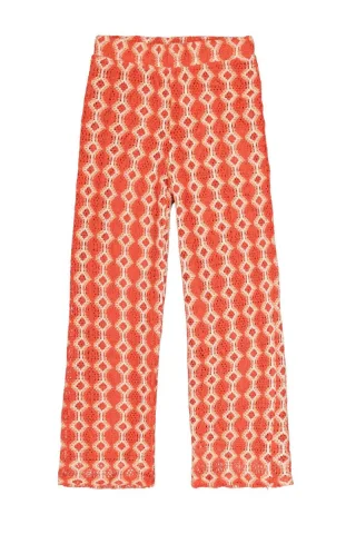 Garcia - Hose mit Print rot - Gr. - XS