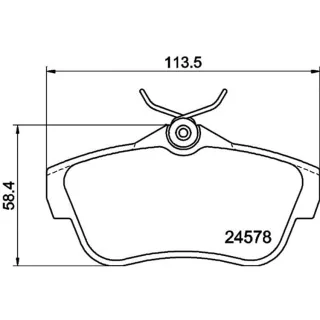 Hella Bremsbel?ge hinten Citroen Fiat Peugeot Toyota