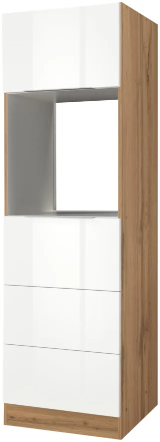 KOCHSTATION Backofen/Kühlumbauschrank "KS-Brindisi" 60 cm breit, 200 cm hoch
