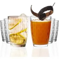 LAV Gläser-Set Artemis Longdrinkglas, 6-tlg., Glas, 6er Set, 415ml, Perfekt für Cocktails, Longdrinks und Softdrinks.
