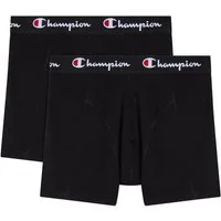 Champion Boxershorts (Packung, 2-St) Doppelpack mit 2 Teilen, aus Baumwolle und Elasthan, elastischer Bund