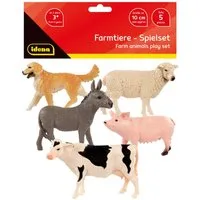 Idena Tierfigur Idena Figuren Set Farmtiere 10cm 5 Stück