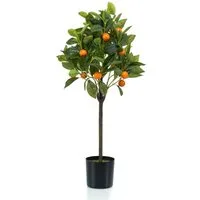 Künstliche Zimmerpflanze Topfpflanze Orangenbaum, Emerald, Höhe 72 cm, Farbe: Grün