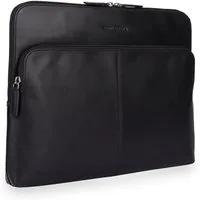 Gentlemen's Laptop-Hülle Laptopsleeve - Echtleder Laptophülle, 5 Fächer für Ladekabel, Tracker 14-16 Zoll, Für 14 und 16 Zoll