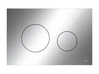 Tece loop WC-Betätigungsplatte Kunststoff für Zweimengentechnik, Chrom glänzend, 9240921 9240921