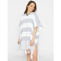 Sea Ranch Kapuzenshirt 21-8-103 Damen Beach-Poncho mit Kapuze - Badeponcho Surf-Handtuch Umziehhilfe