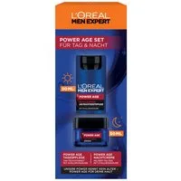 L'ORÉAL PARIS MEN EXPERT Gesichtspflege-Set L'Oréal Men Expert Power Age Set: Feuchtigkeitspflege & Nachtcreme