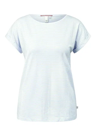 qs - T-Shirt weiß/blau - Gr. - L