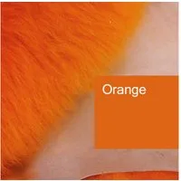 Provellus Fellteppich Öko Lammfell Schaffell Orange Mandarine Echtes Fell L-XL, 80cm - 100cm