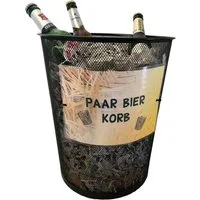 Deggelbam Papierkorb Paar Bier Korb / Witzige Geschenkidee, Ein Hingucker auf jeder Geburtstagsparty!