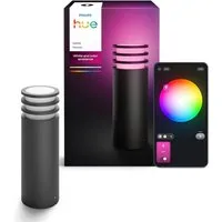 Philips Hue LED Sockelleuchte Lucca White & Color Ambiance, Abschaltautomatik, Bluetooth, CCT - über Fernbedienung, Dimmer, Dimmfunktion, Einschlafhilfe, Farbsteuerung, Farbwechsel, Memoryfunktion, Nachtlichtfunktion, RGB, Smart Home, Tageslichtsenso