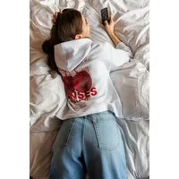 SENSES.THE LABEL Kapuzensweatshirt mit überschnittenen Schultern