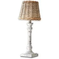 Mirabeau Tischleuchte Tischlampe Noelie braun/antikweiß