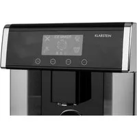 Klarstein Eiswürfelmaschine Eiszeit Eiswürfelmaschine Edelstahl 15 kg/24h 3 Größen silber, Eiswürfelbereiter Ice Cube Maker Ice Maker mit LCD & Wassertank