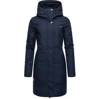 Ragwear Wintermantel Jannisa stylischer Damen Winterparka mit Kapuze