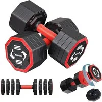 Dripex Hantel-Set 4-in-1 Verstellbare Hantel/Hantel-set, 4-10kg