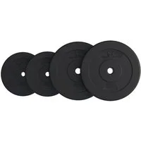 GORILLA SPORTS Hantelscheibe E-Series Hantelscheibenset 25mm 30 kg, 30 kg, (5-tlg)