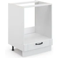Vicco Herdumbauschrank Fame-Line, Weiß Landhaus/Weiß, 60 cm ohne Arbeitsplatte (1-St)
