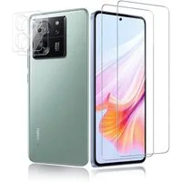 SmartUP Displayschutzglas 2X Schutzglas für Xiaomi 15T Display Kamera Panzerfolie Full Screen 9H für Für Xiaomi 15T, kompletter Rundumschutz