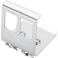 Hutschienenadapter für 2x Keystone Module edelstahl