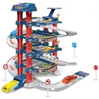 Esun Spiel-Parkgarage Spiel-Parkgarage Parkhaus für Kinder, Parkgarage mit Licht und Sound (SET, Komplettset), Spielzeug ab 3 4 5 6 Jahre Junge Mädchen
