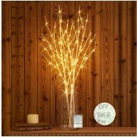 MUPOO LED-Leuchtzweig LED Leuchtzweig LED-Dekolicht Batteriebetrieben Künstliche Zweige 70cm, Warmweiß Weihnachten Dekoration für Vase, Zimmer