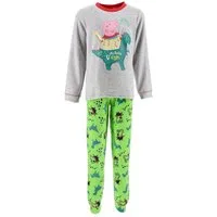 Peppa Pig Schlafanzug Peppa Wutz Mädchen Pyjama langarm Nachtwäsche (2 tlg) Nicki Stoff