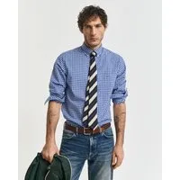 Gant Langarmhemd REG POPLIN GINGHAM SHIRT mit Logostickerei auf der Brust